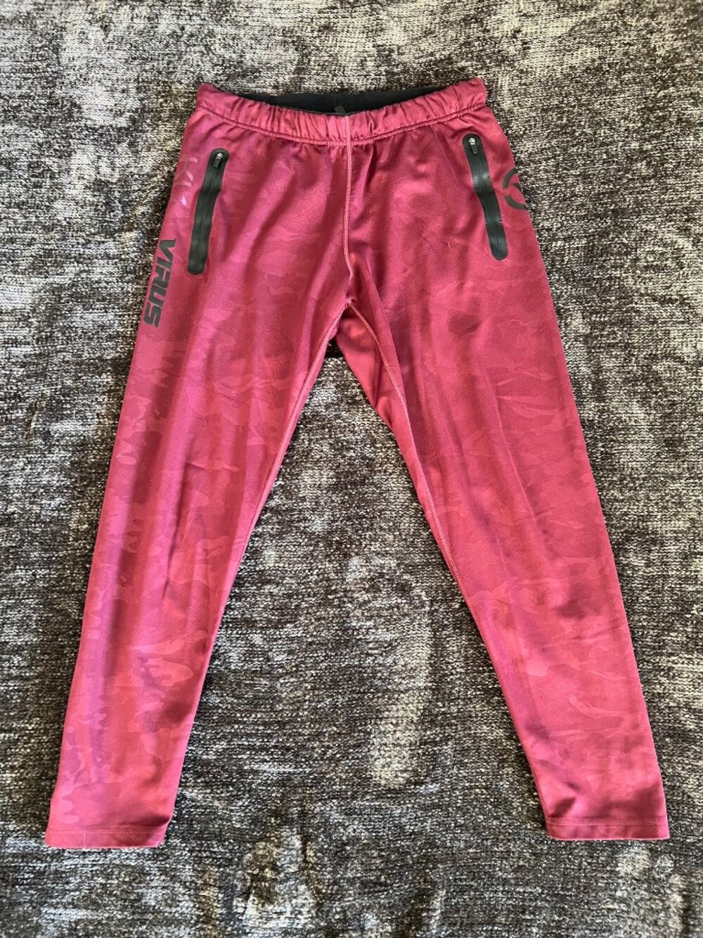 Men's Virus KL1 Active Recovery Pant Maroon Camo - Medium